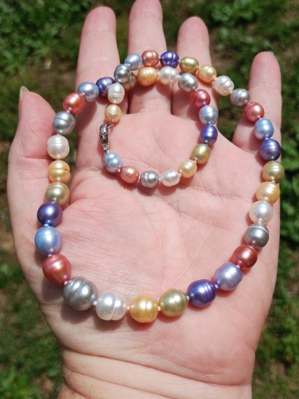 Honora Freshwater Pearl 925 Sterling Silver Wildflower collection necklace 18" - Picture 5 of 8